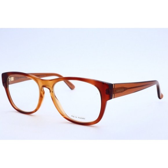 New Authentic Gucci GG 1044/S DK J99 Beach Square Eyeglasses Clear Lenses 53mm - Picture 1 of 6
